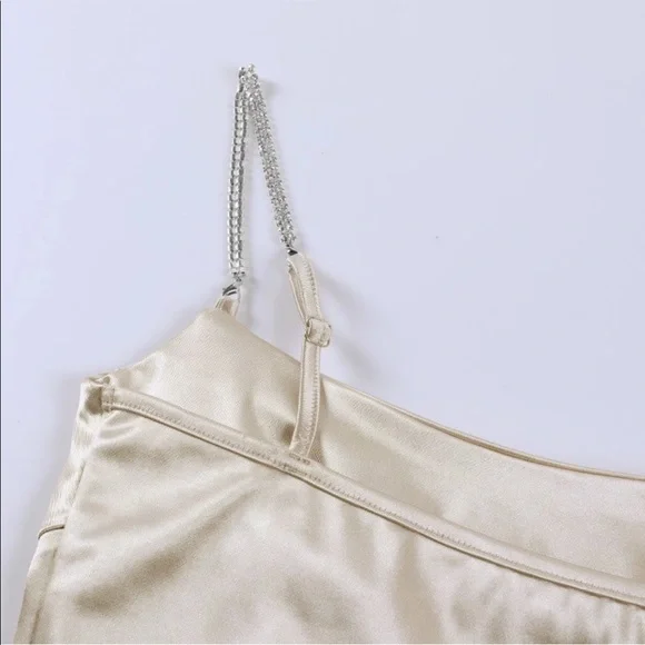 Stretch Satin Corset Top - Picture 6 of 7